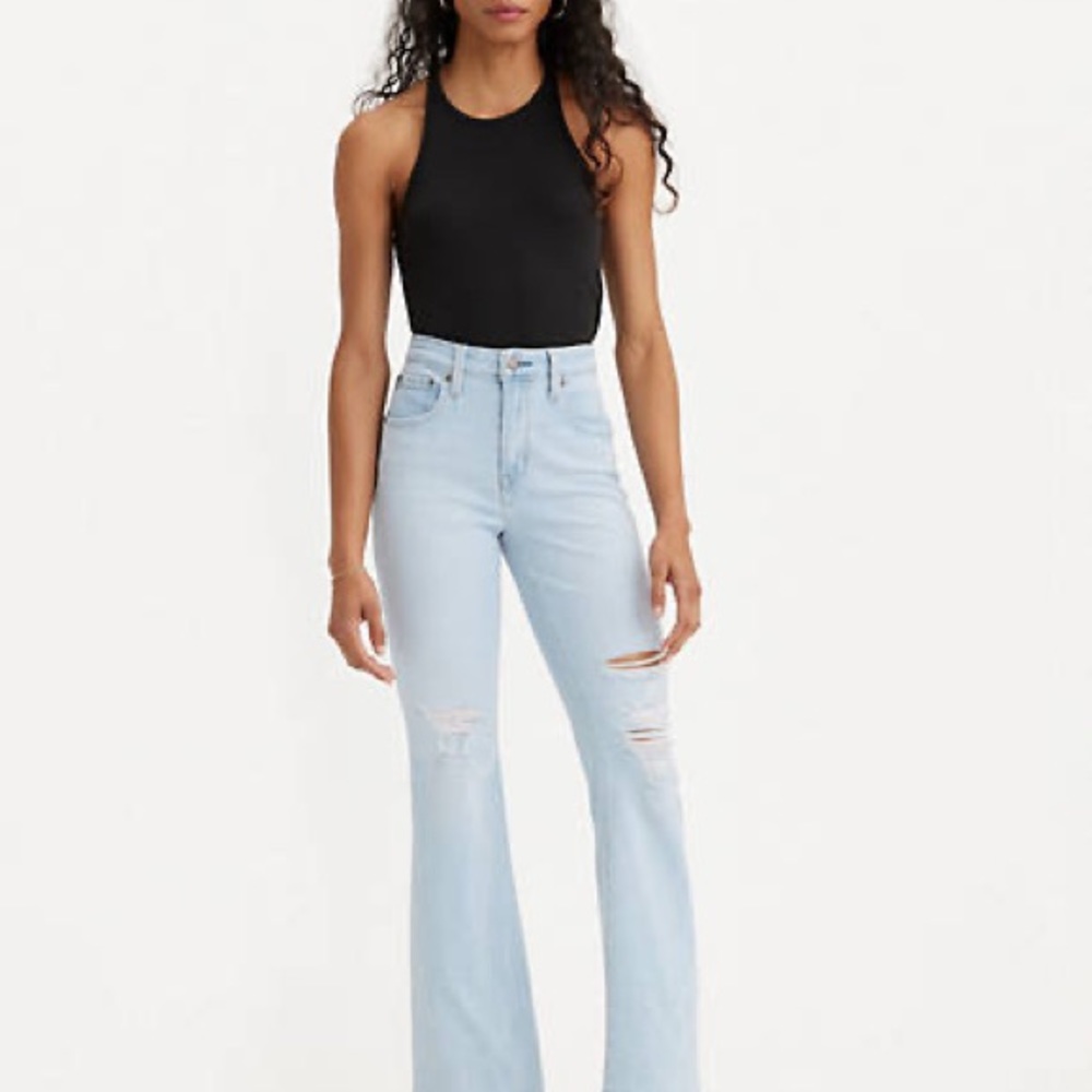 NWT 26W x 30L 726 High Rise flare Tribeca Moon women’s jeans
